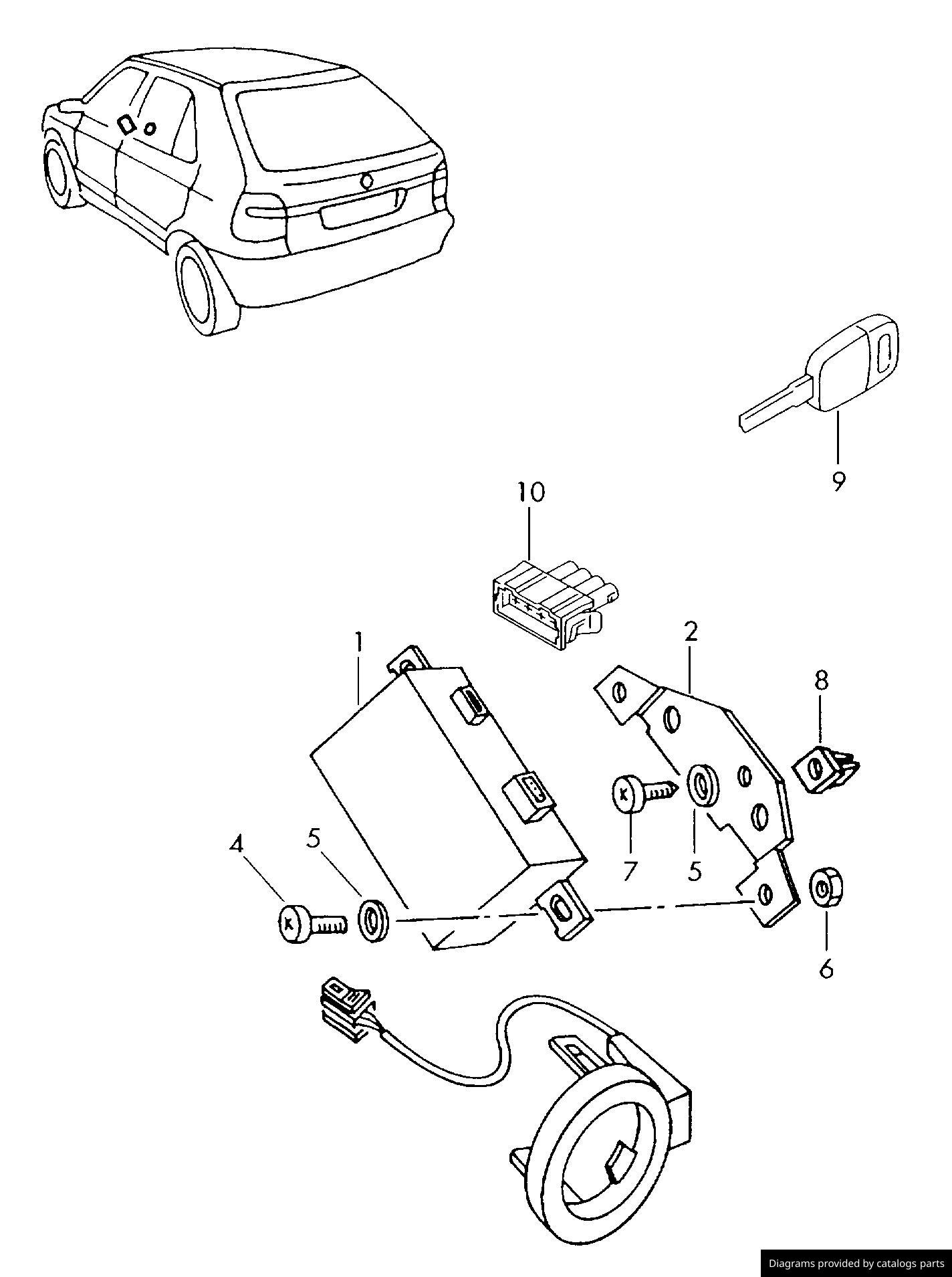 Car part diagram