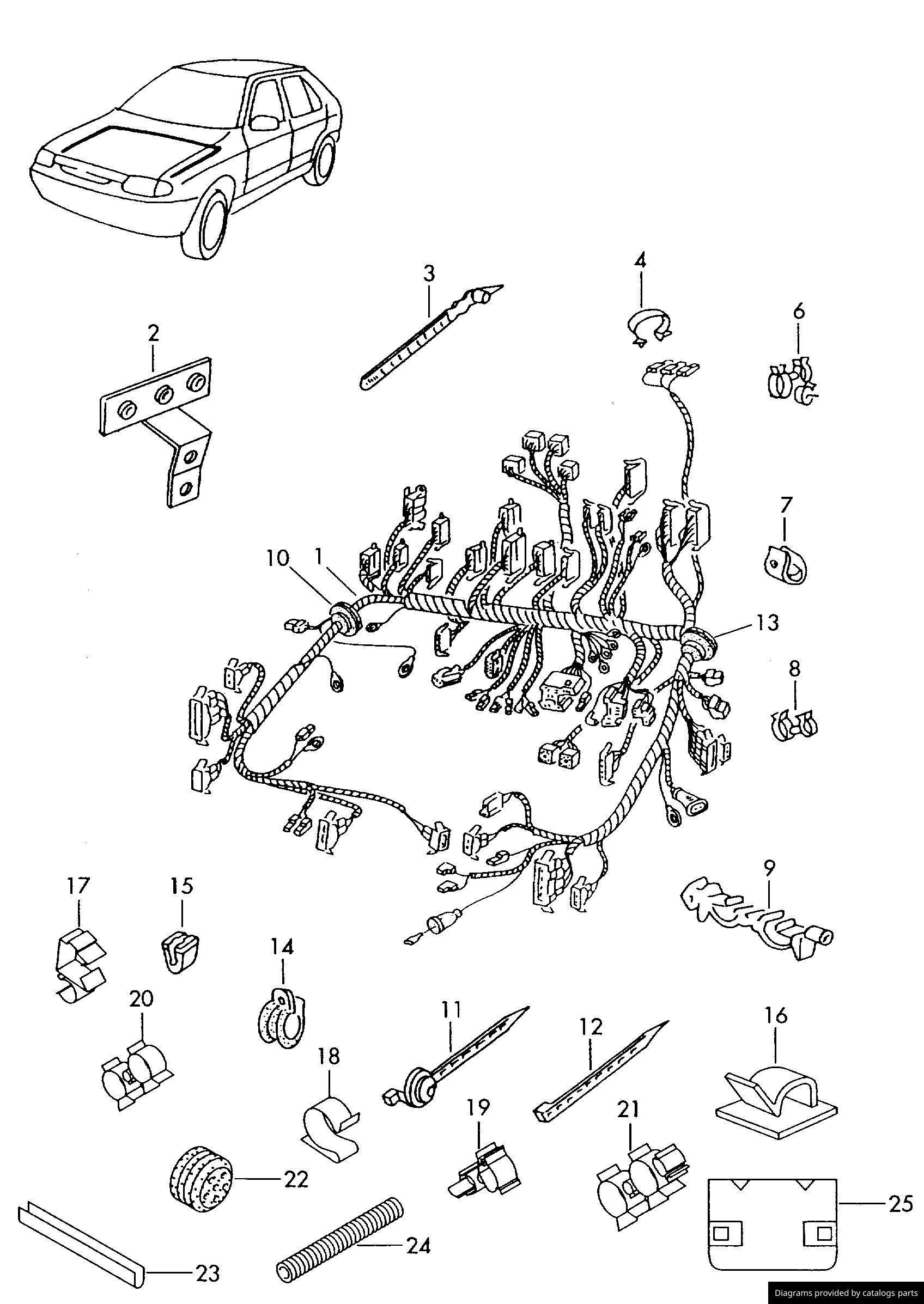 Car part diagram