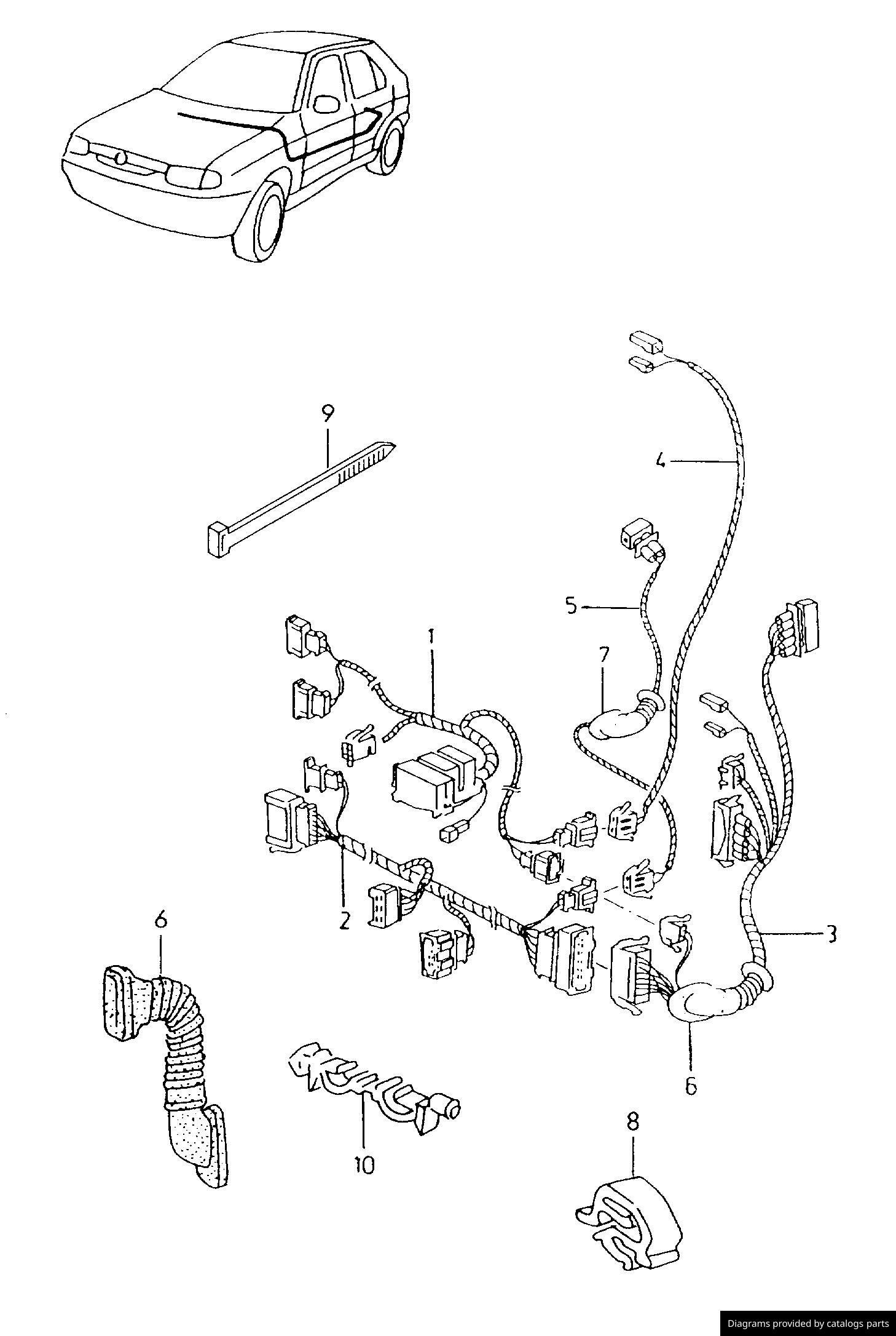 Car part diagram