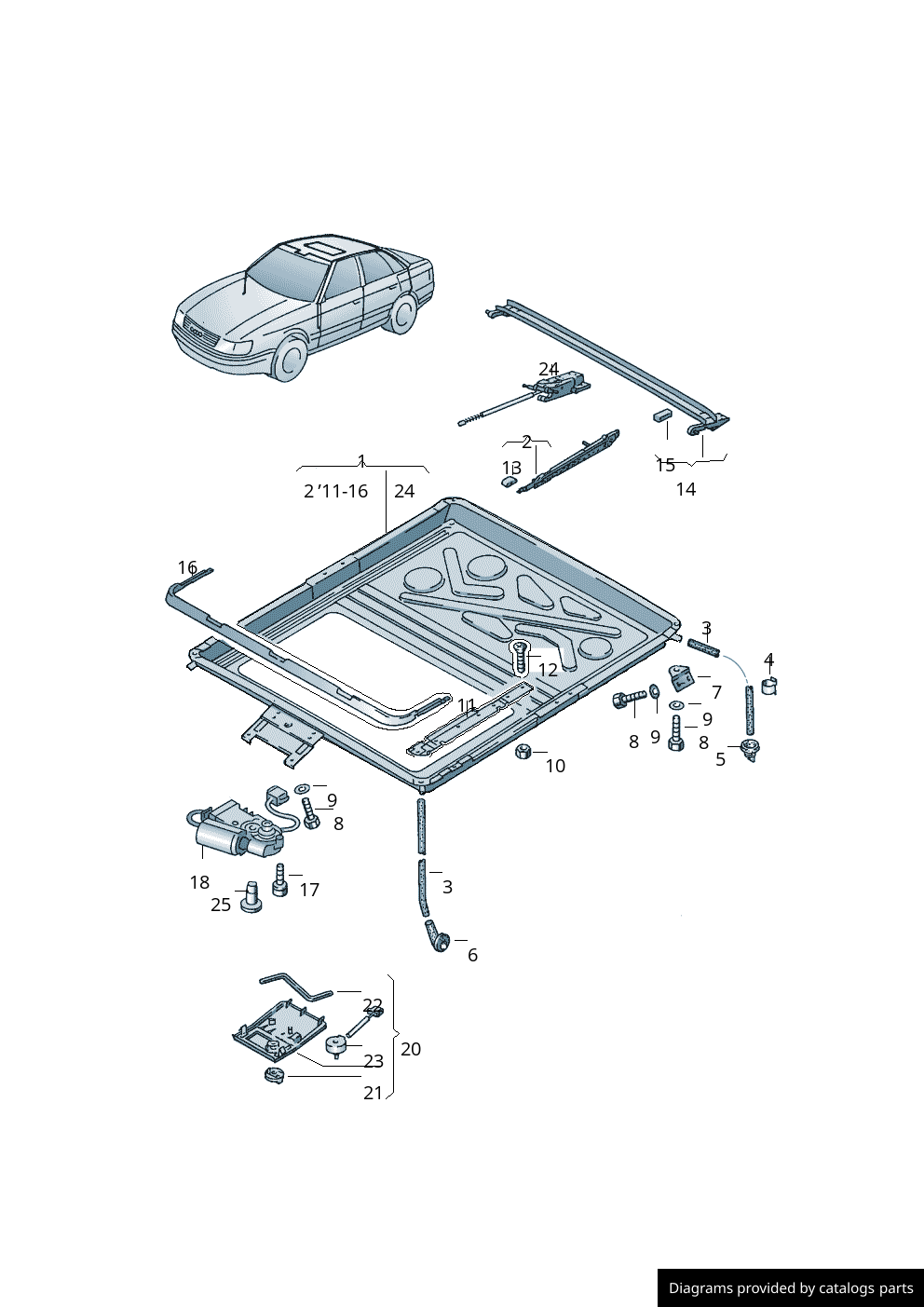 Car part diagram