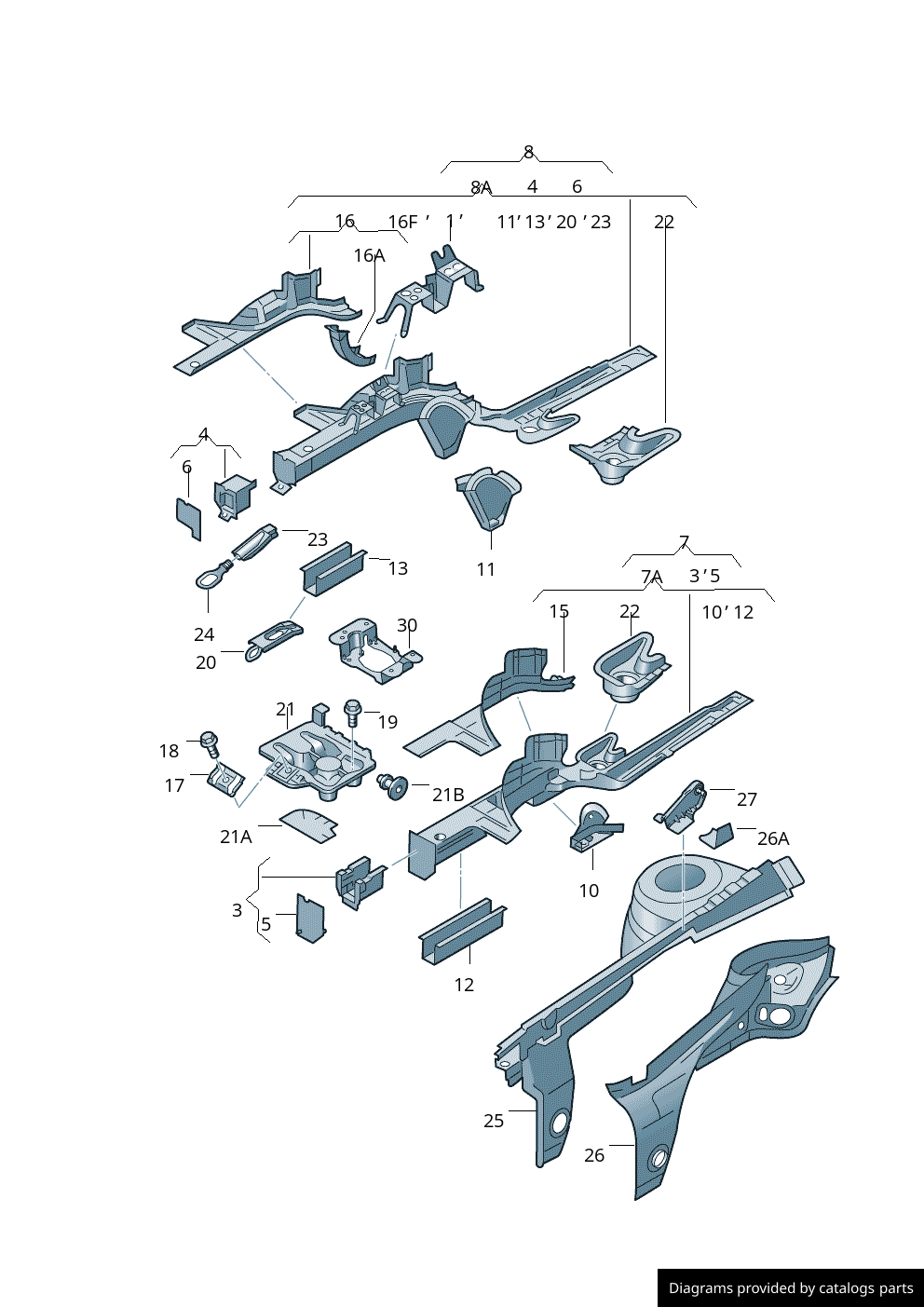 Car part diagram