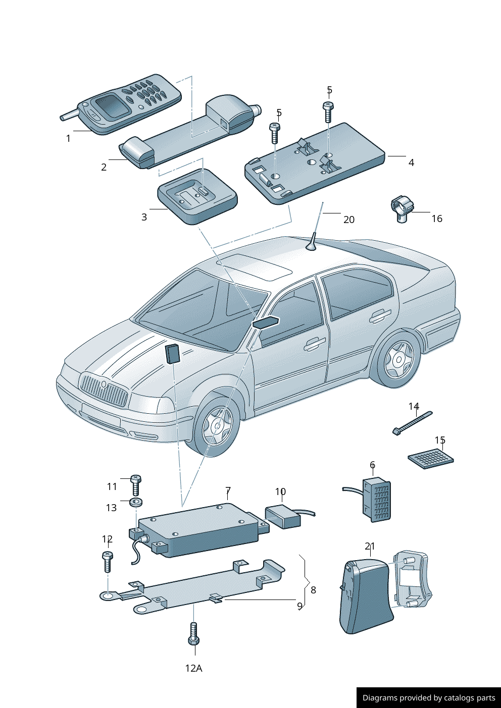Car part diagram