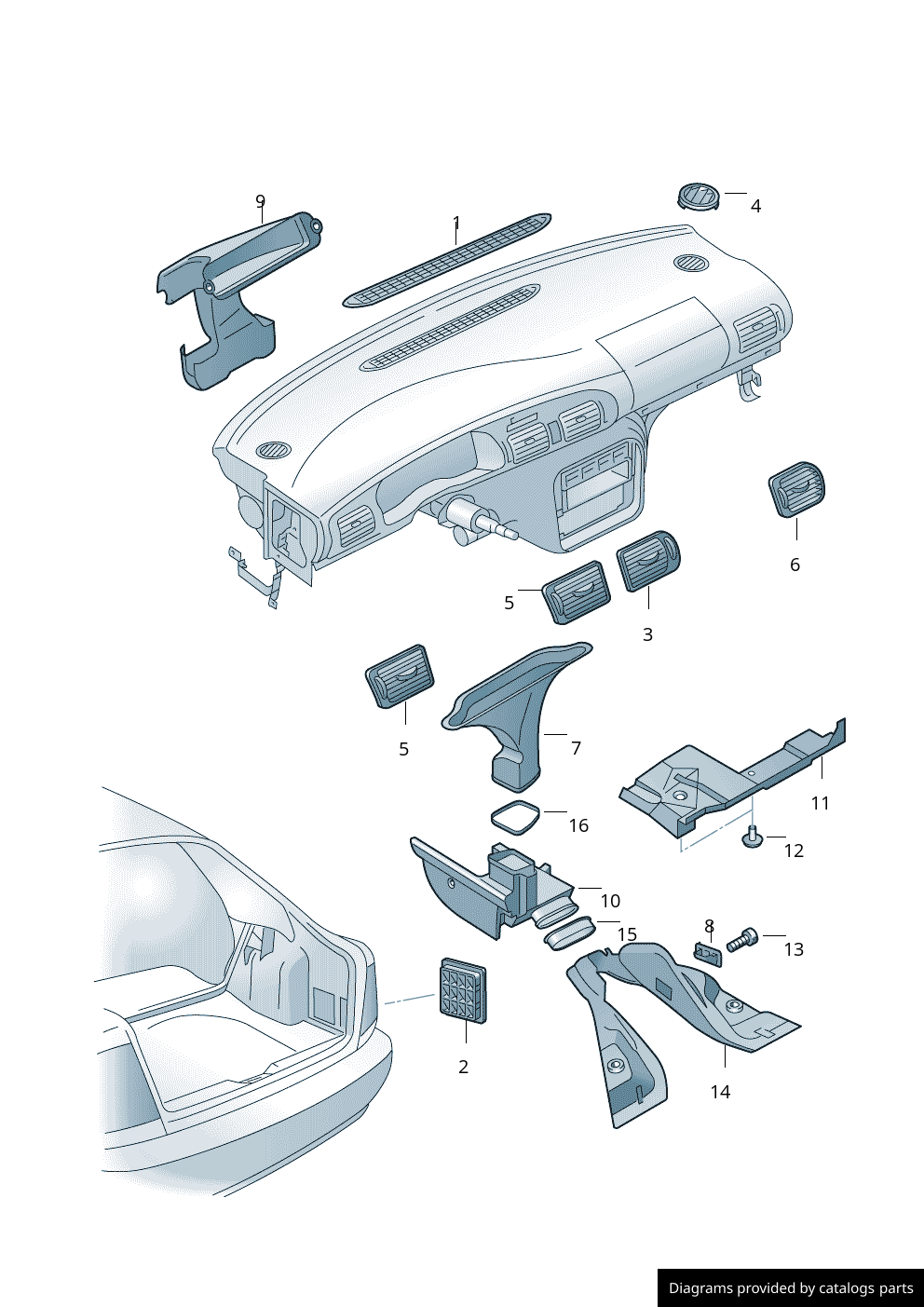 Car part diagram