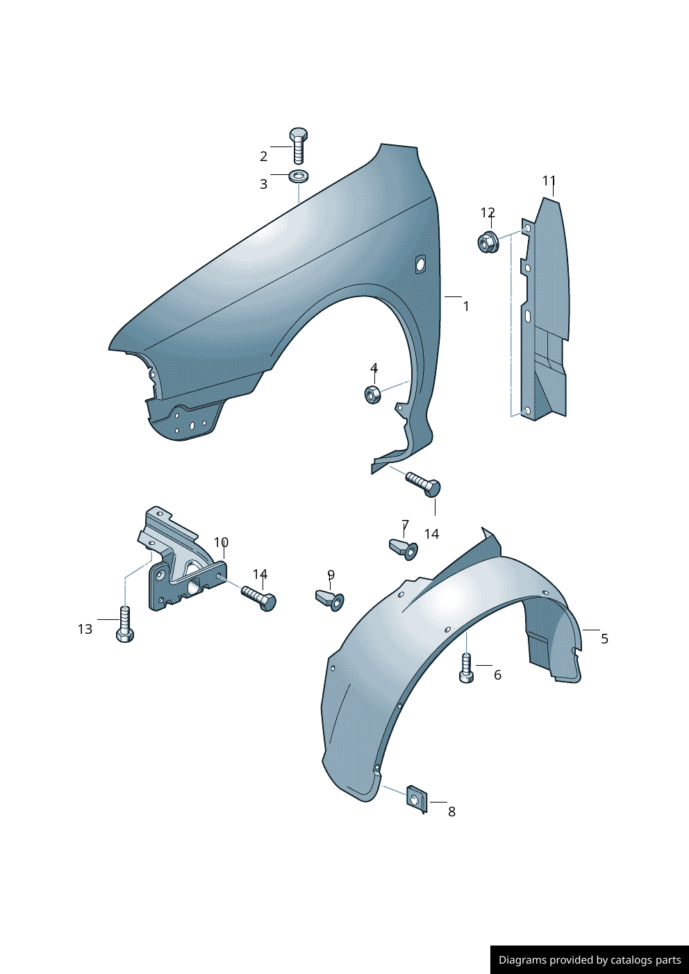 Car part diagram