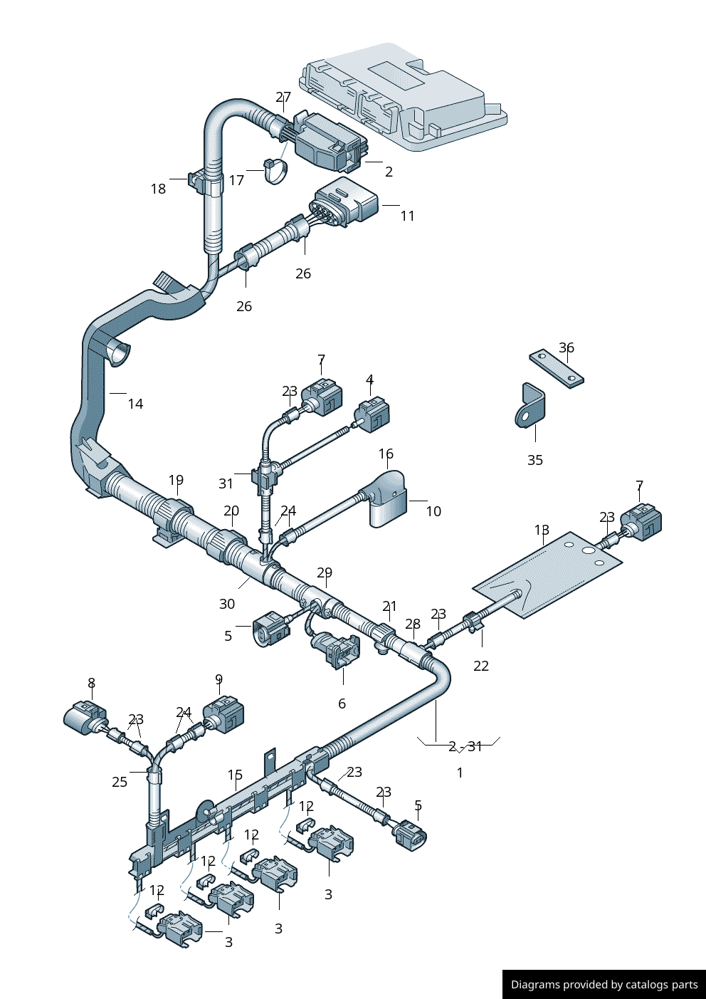 Car part diagram