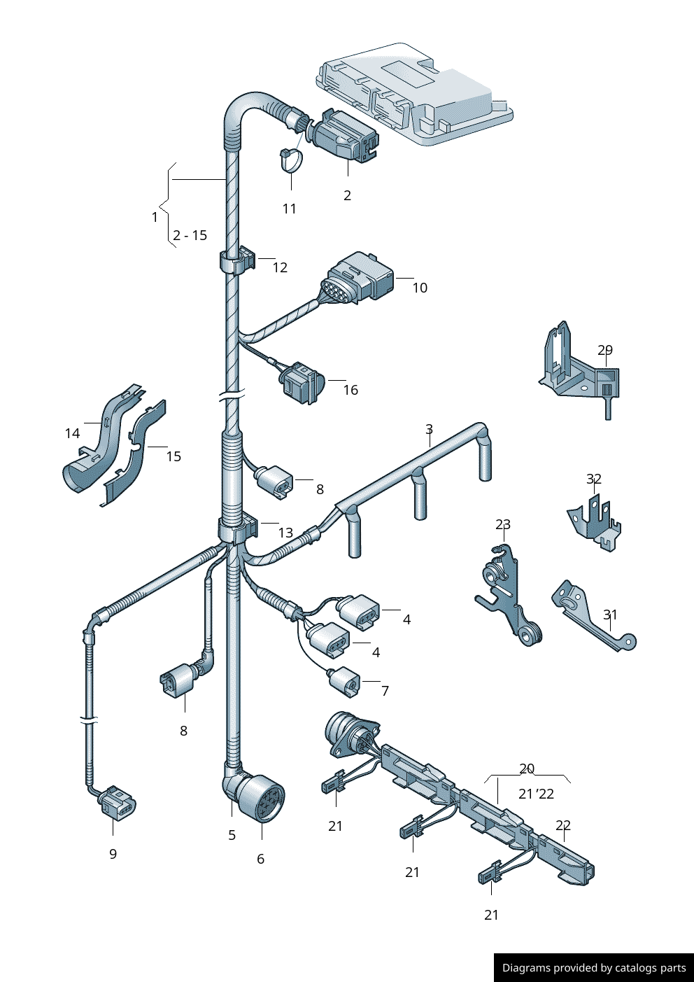 Car part diagram