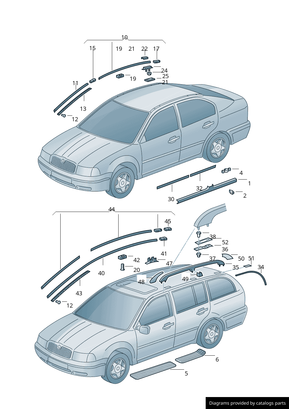 Car part diagram
