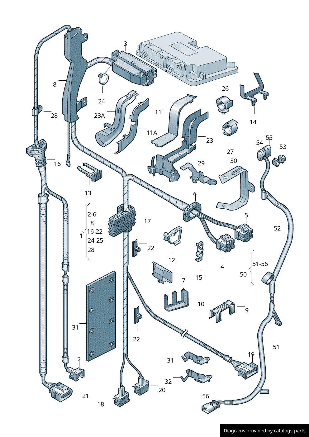 Car part diagram