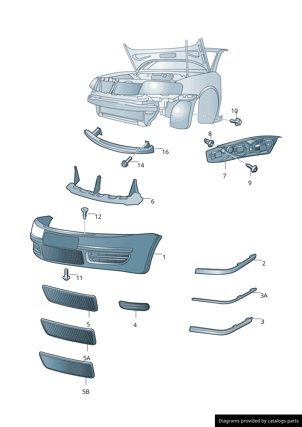 Car part diagram