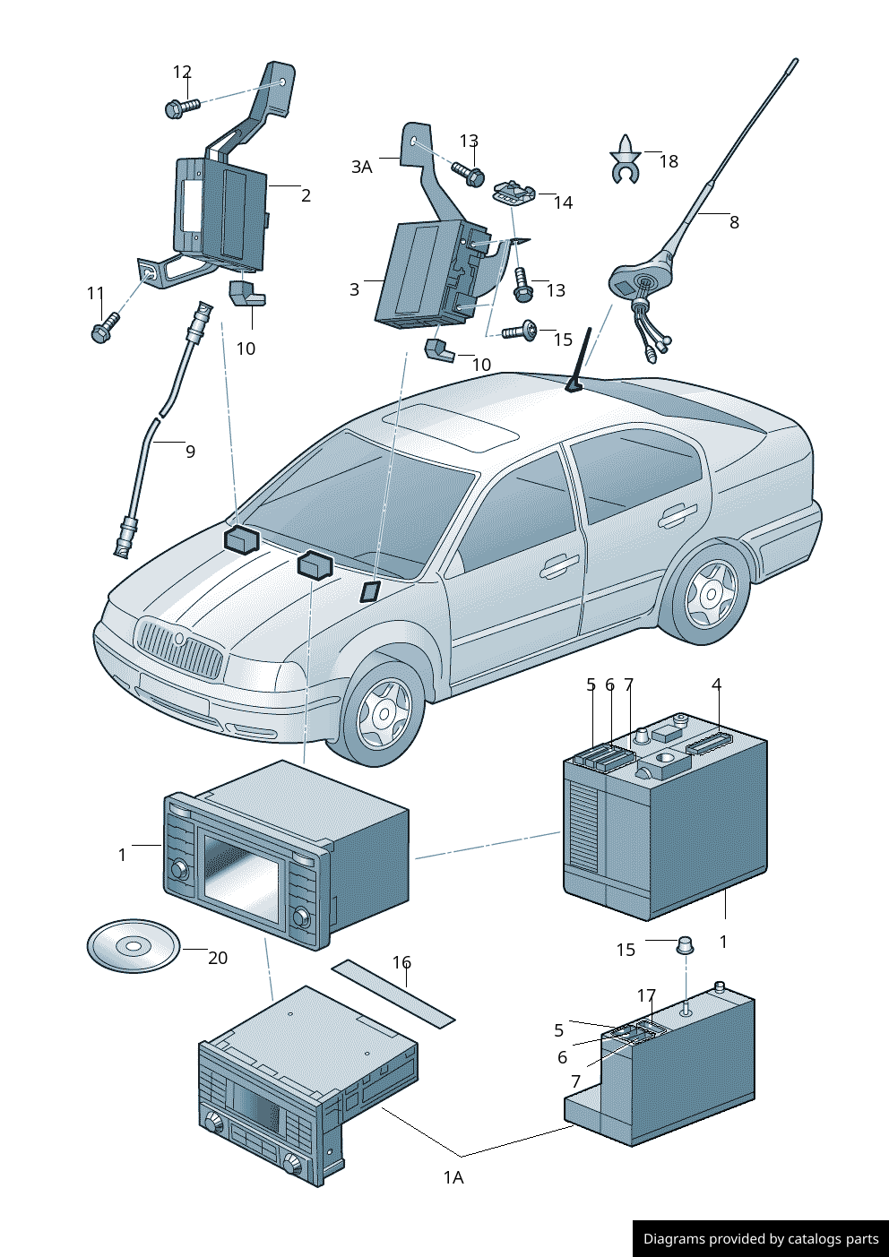 Car part diagram