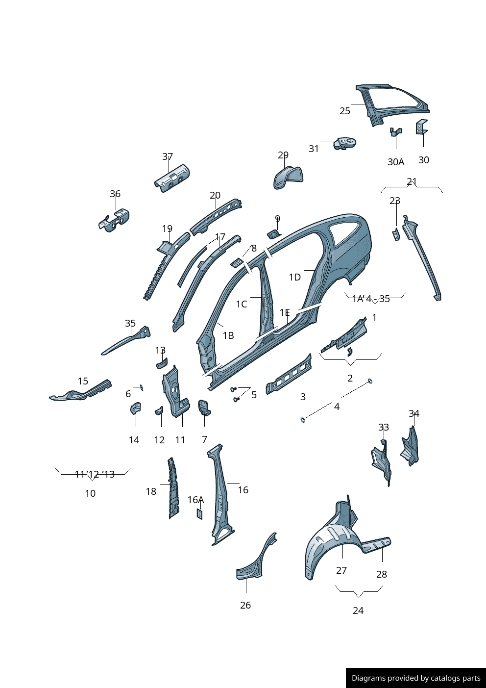 Car part diagram
