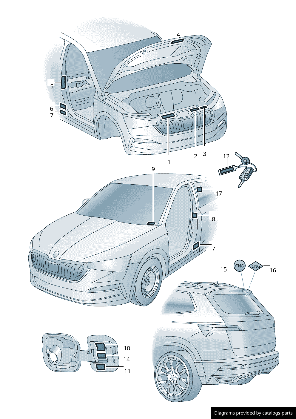 Car part diagram
