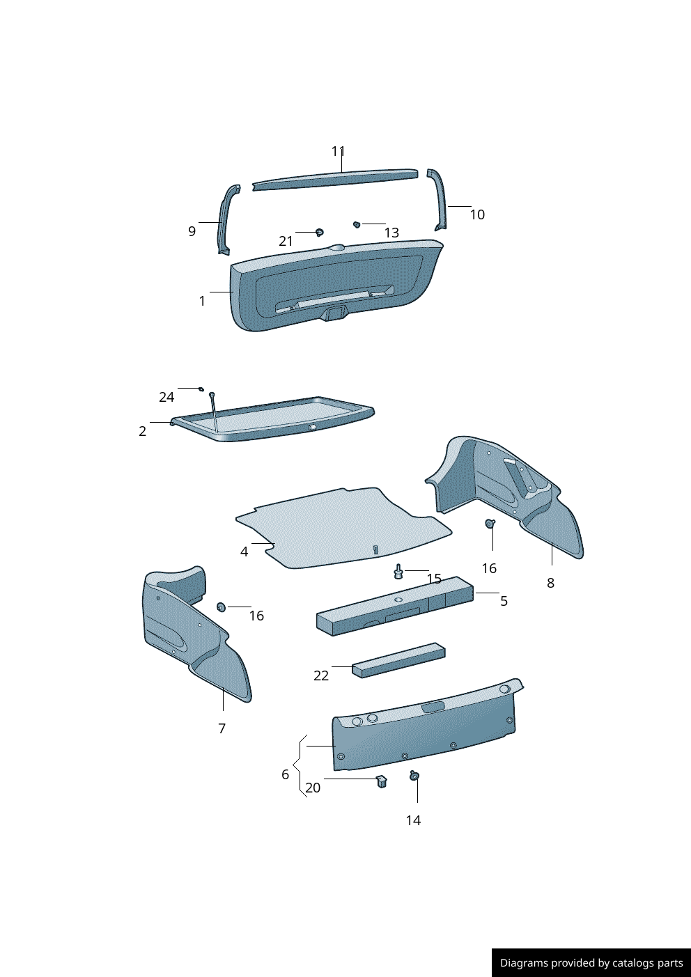 Car part diagram
