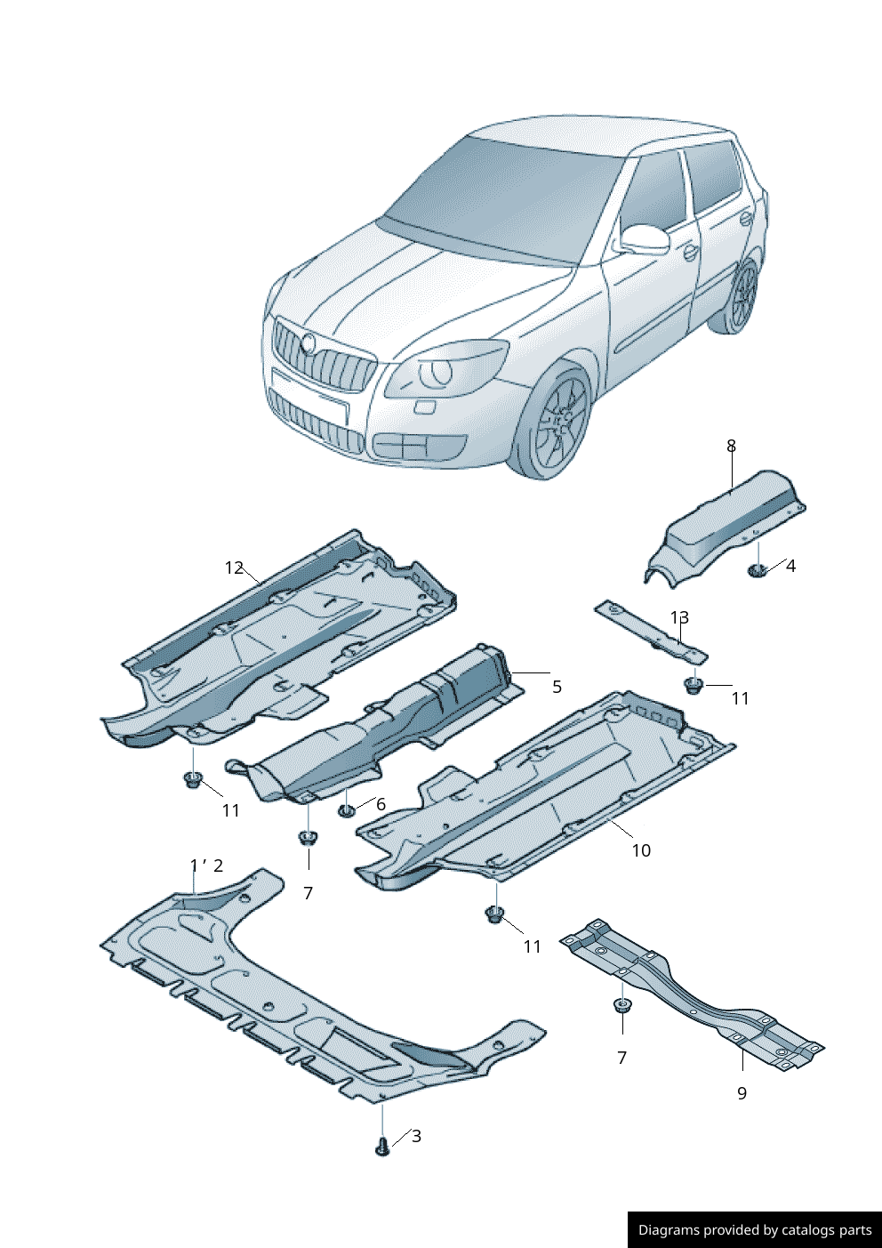 Car part diagram