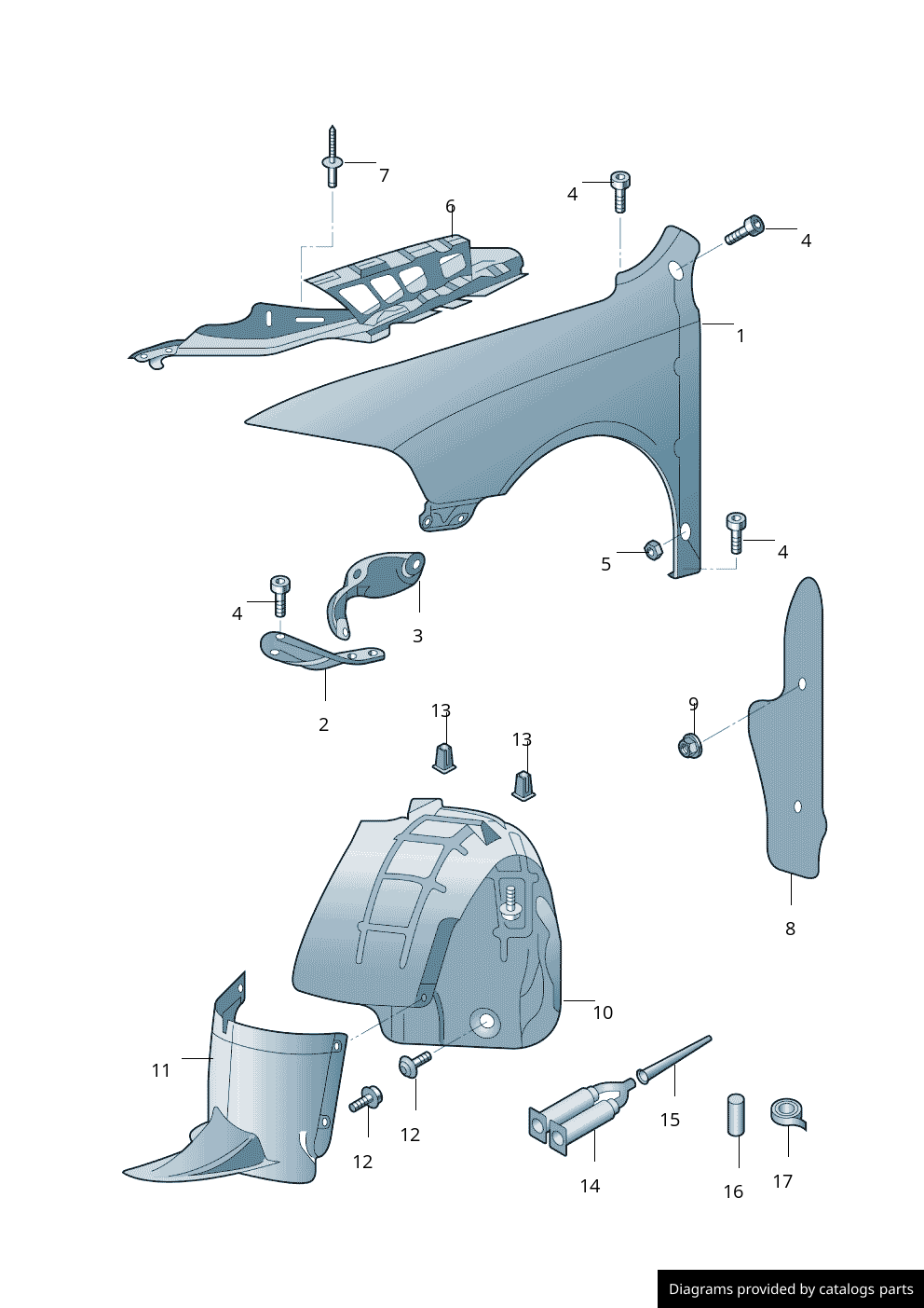 Car part diagram