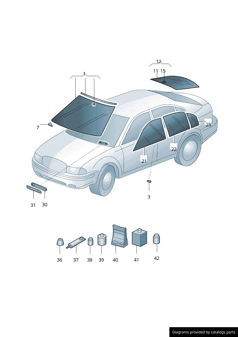 Car part diagram