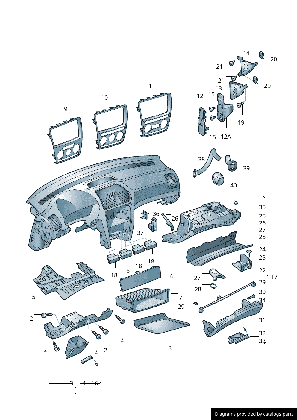 Car part diagram