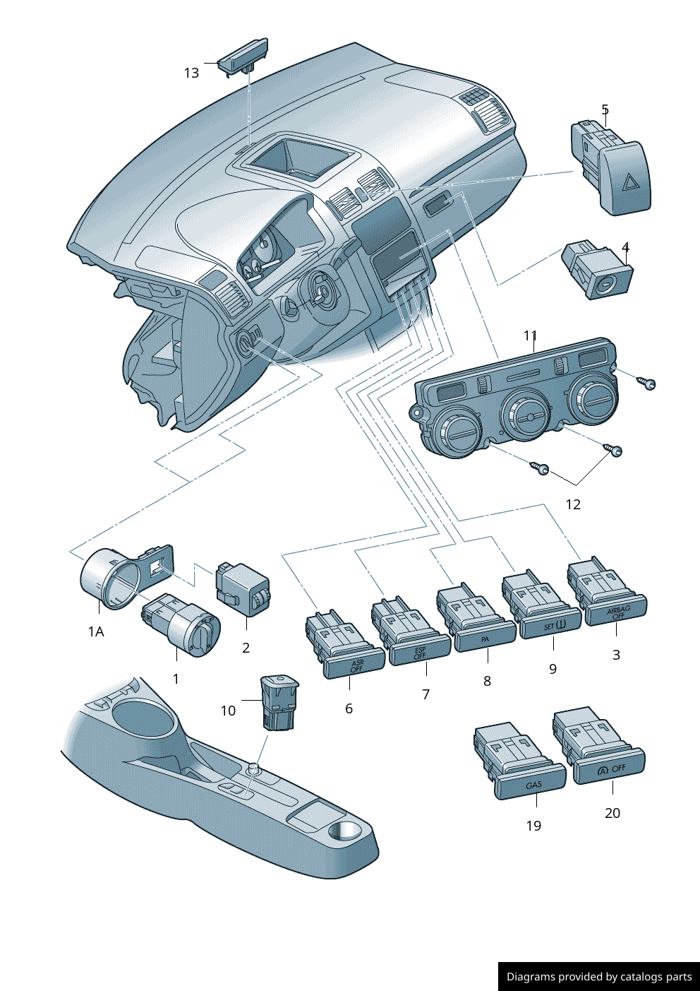 Car part diagram