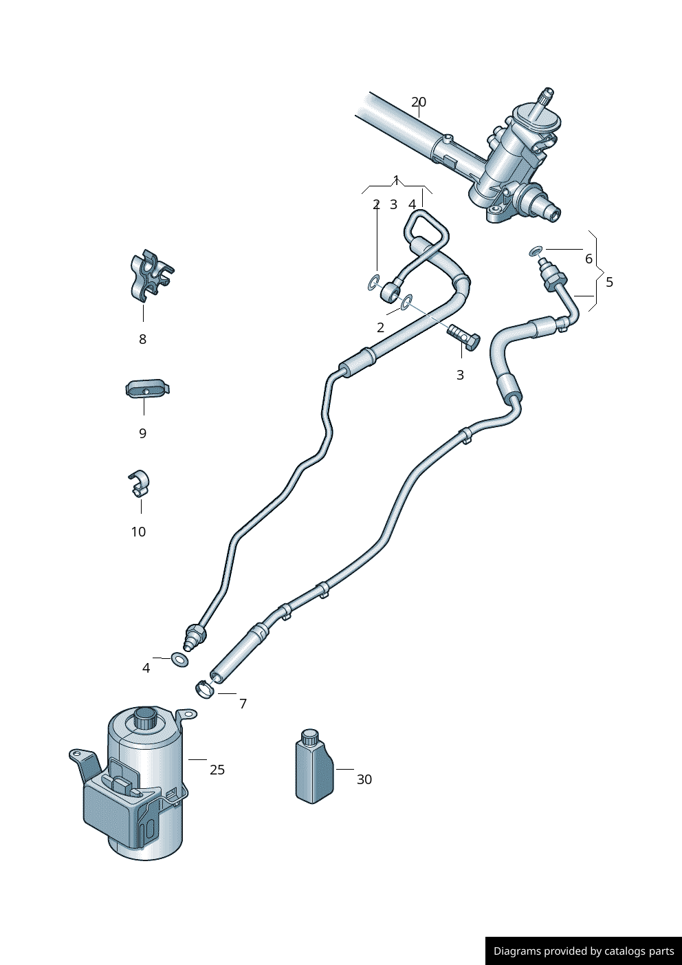 Volkswagen Audi Seat Skoda Return Hose 6R2423891E LLLParts volkswagen-audi-seat-skoda-return-hose-6r2423891e-lllparts