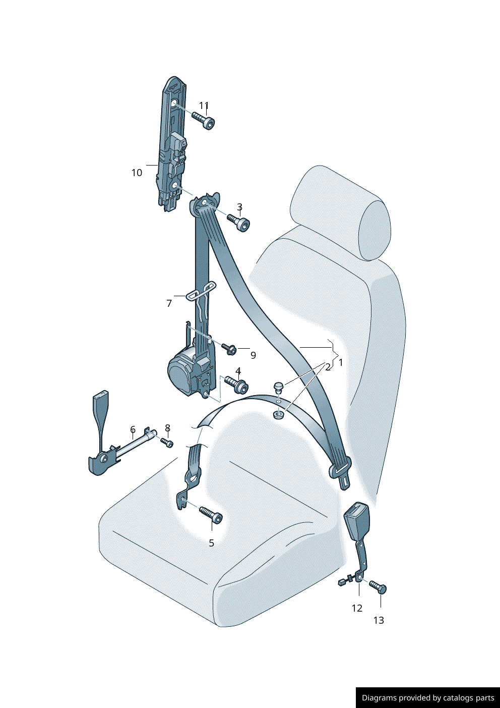 Car part diagram