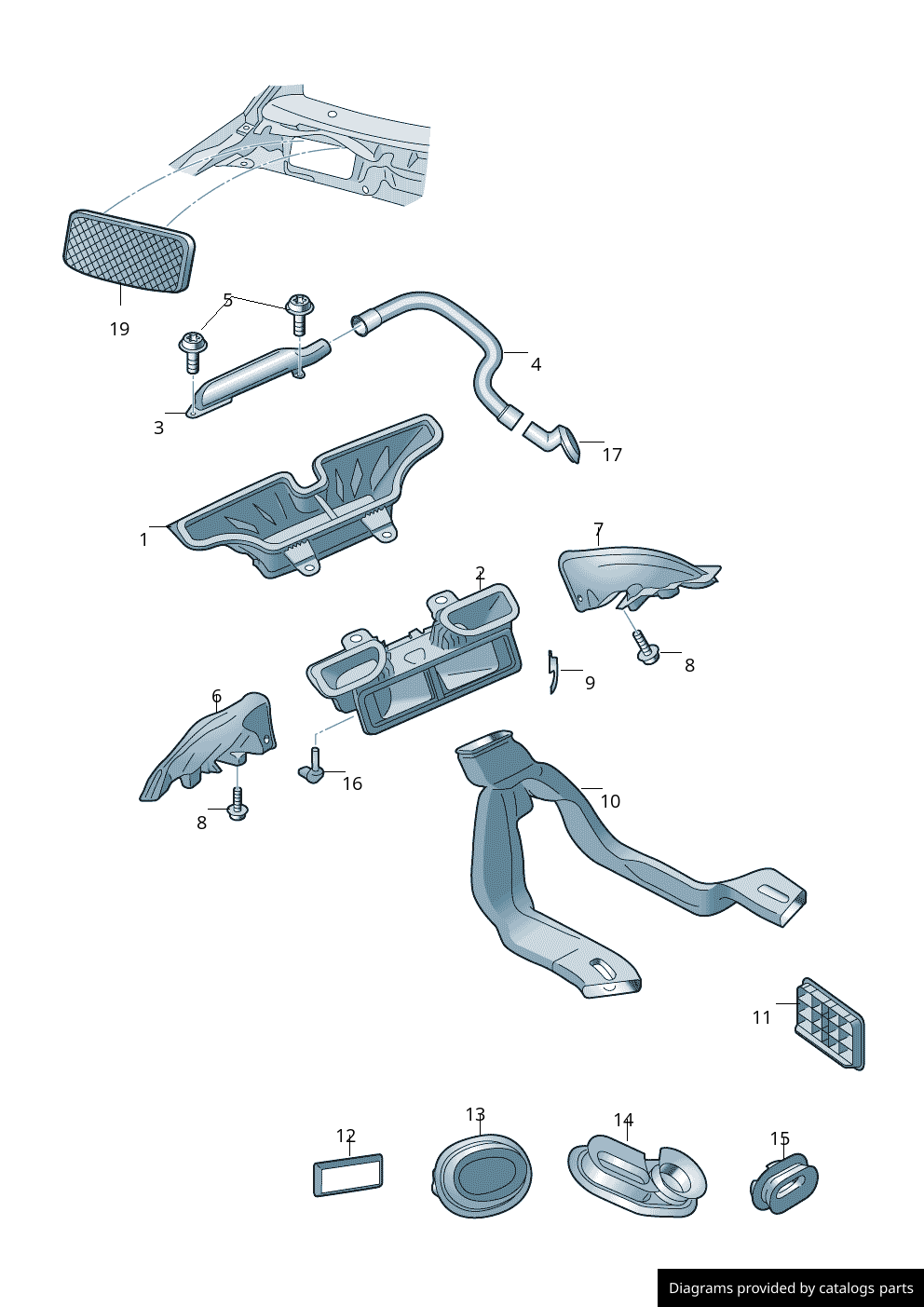 Car part diagram