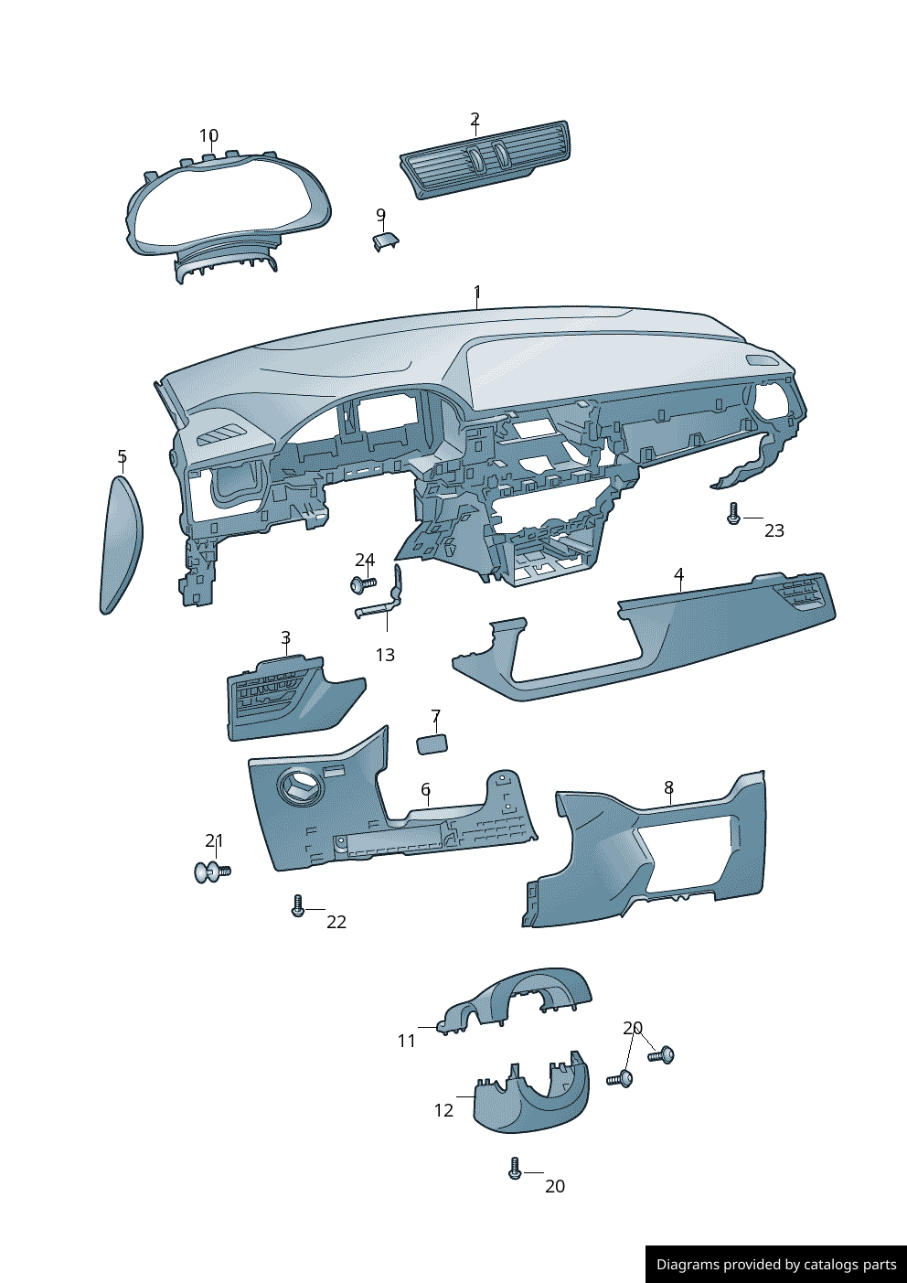 Car part diagram