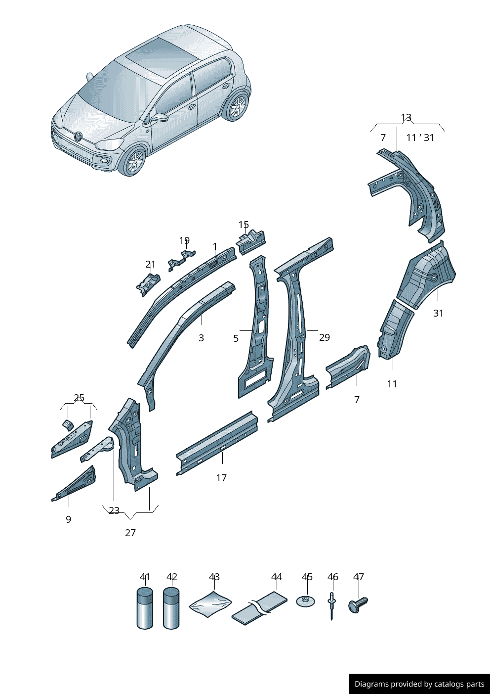 Car part diagram