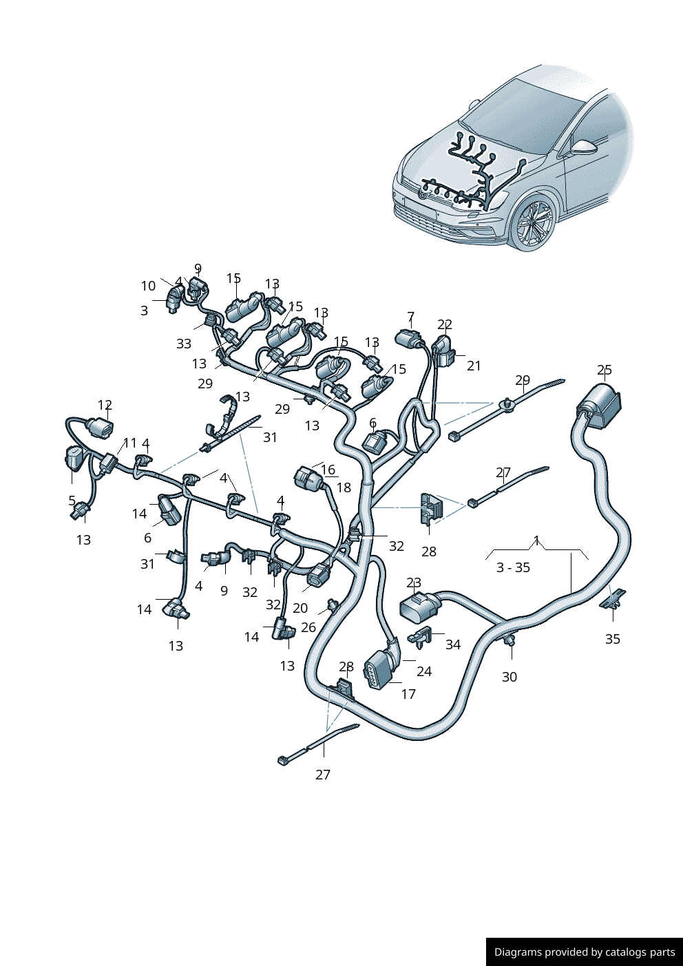 Car part diagram