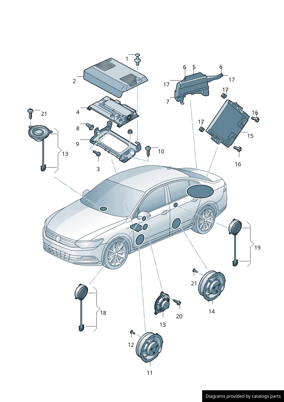 Car part diagram
