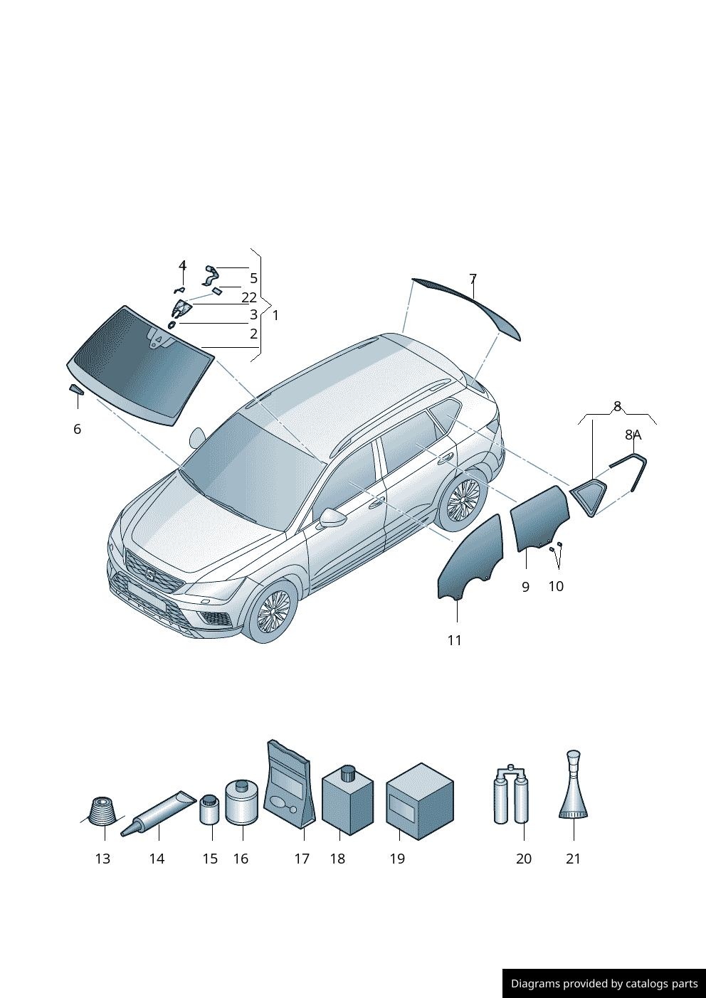 Car part diagram