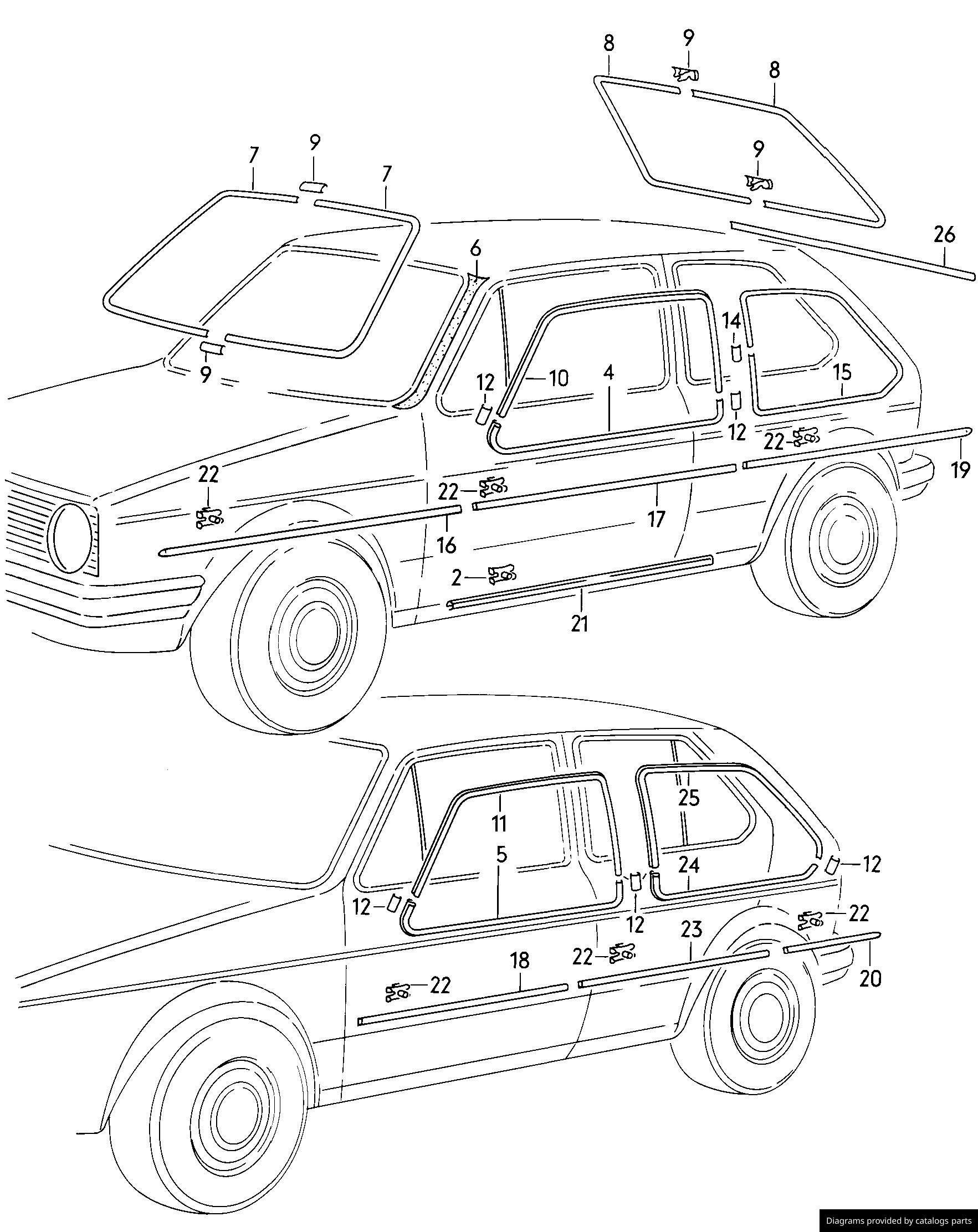 Car part diagram