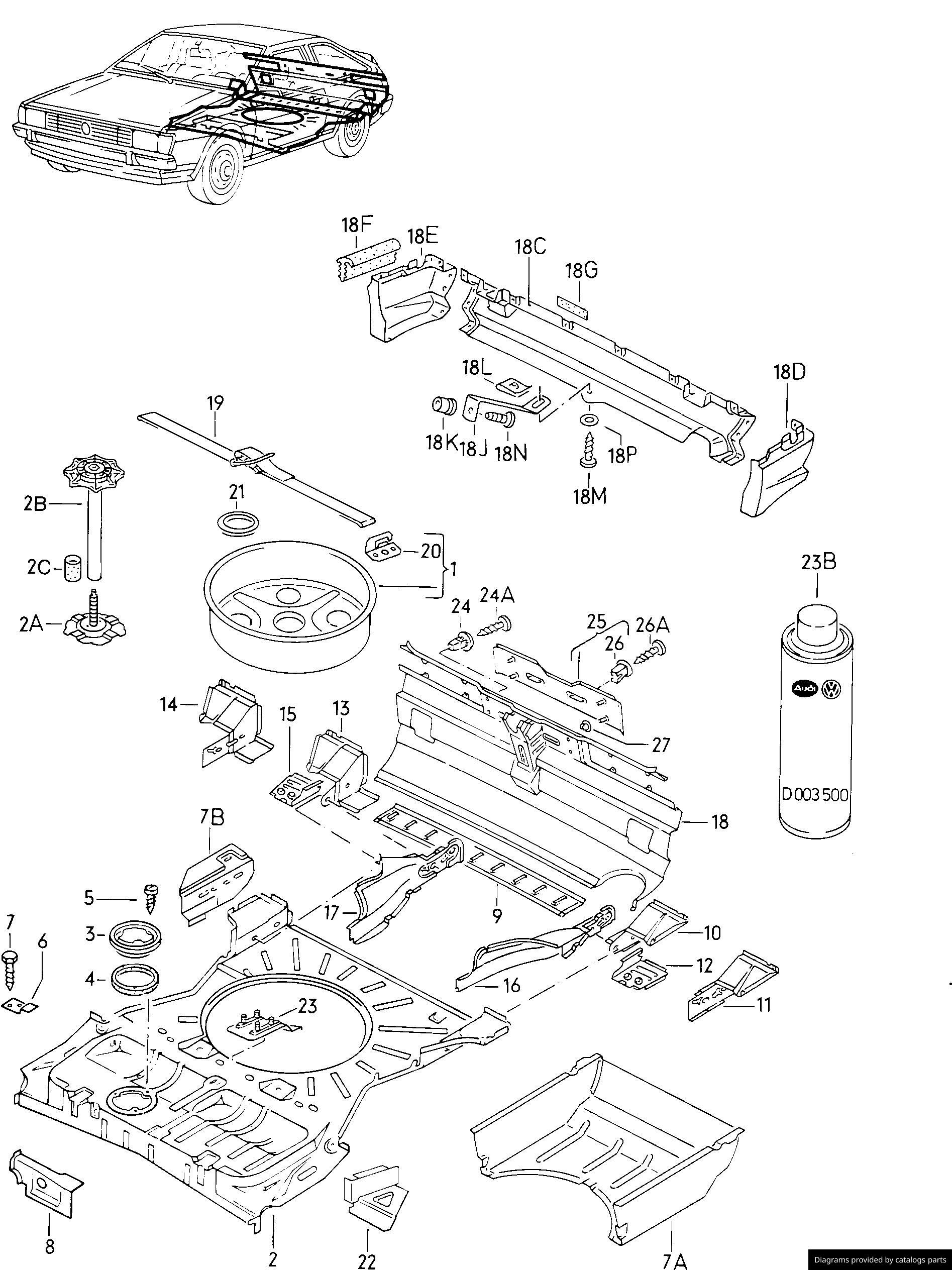 Car part diagram