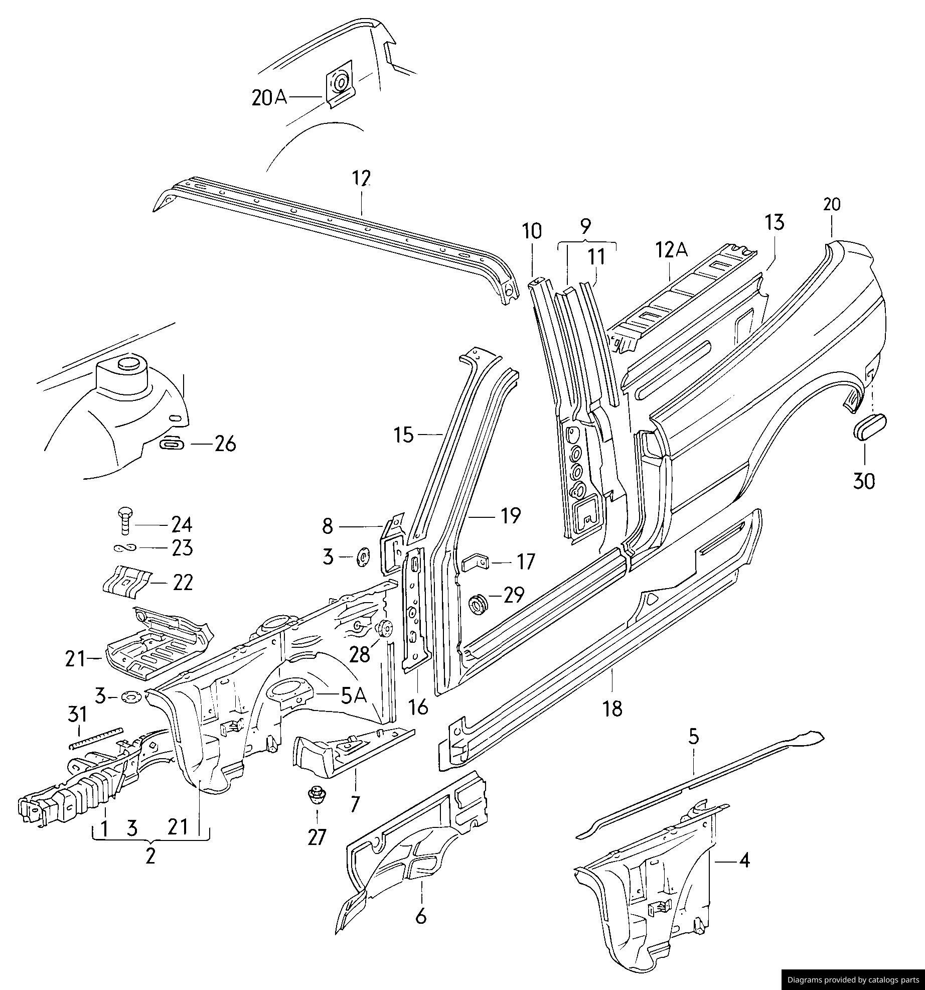 Car part diagram