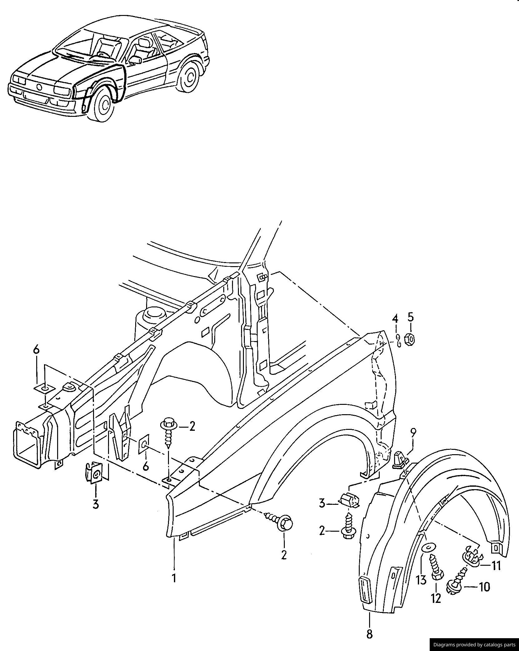 Car part diagram