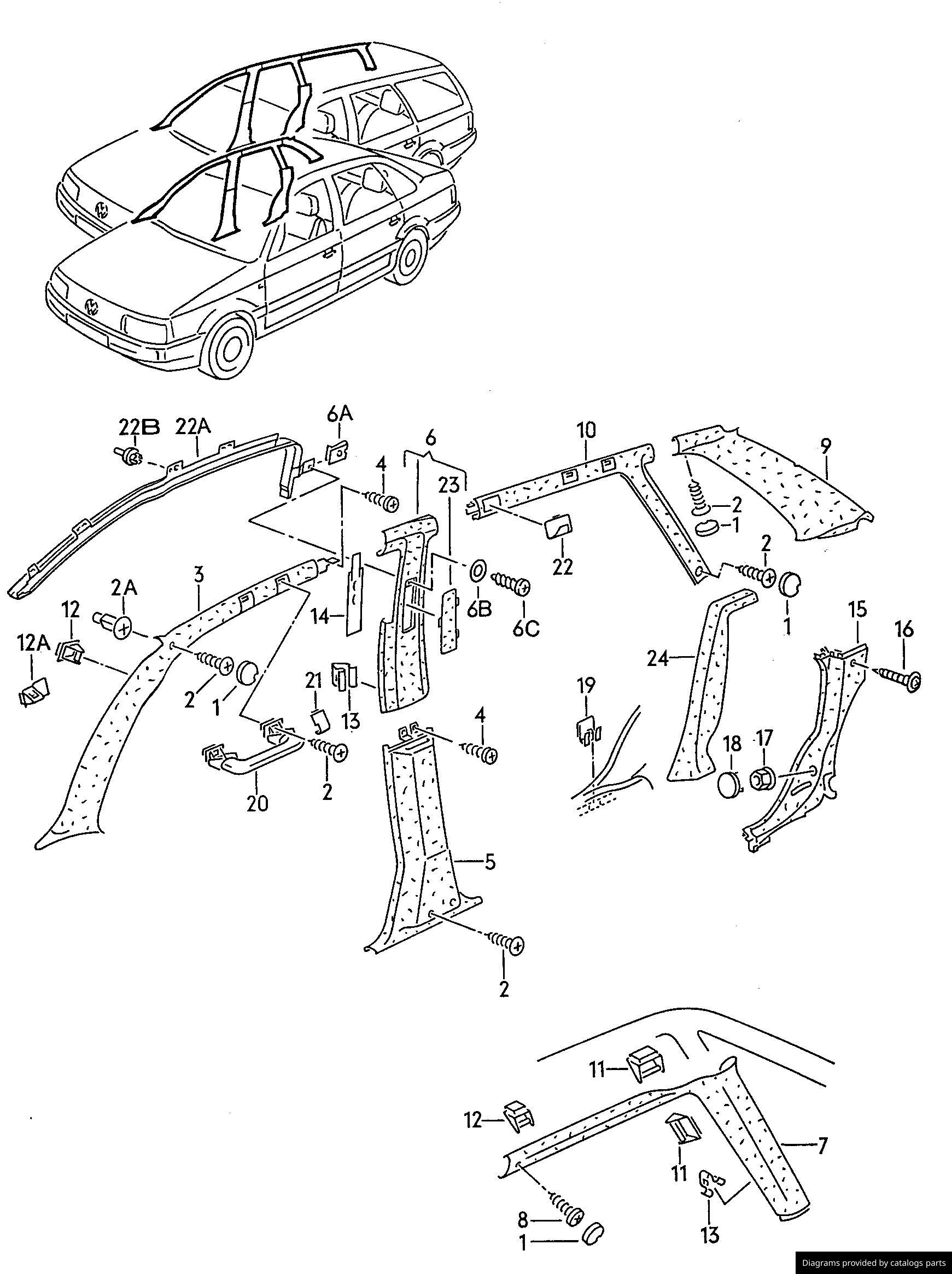 Car part diagram
