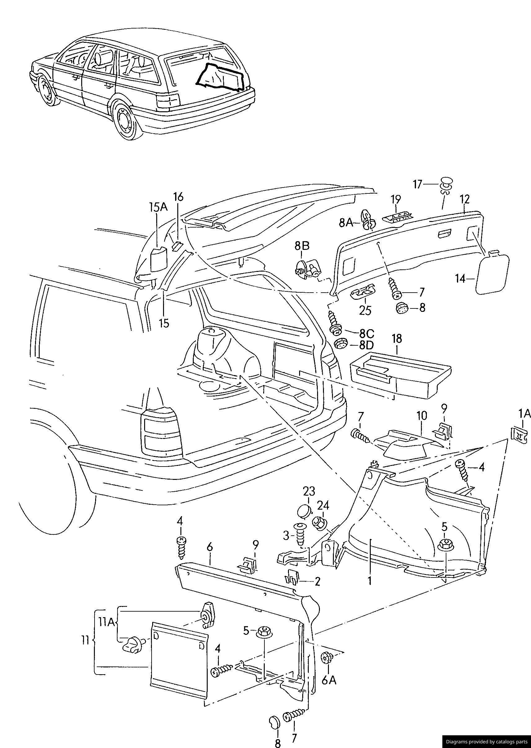 Car part diagram