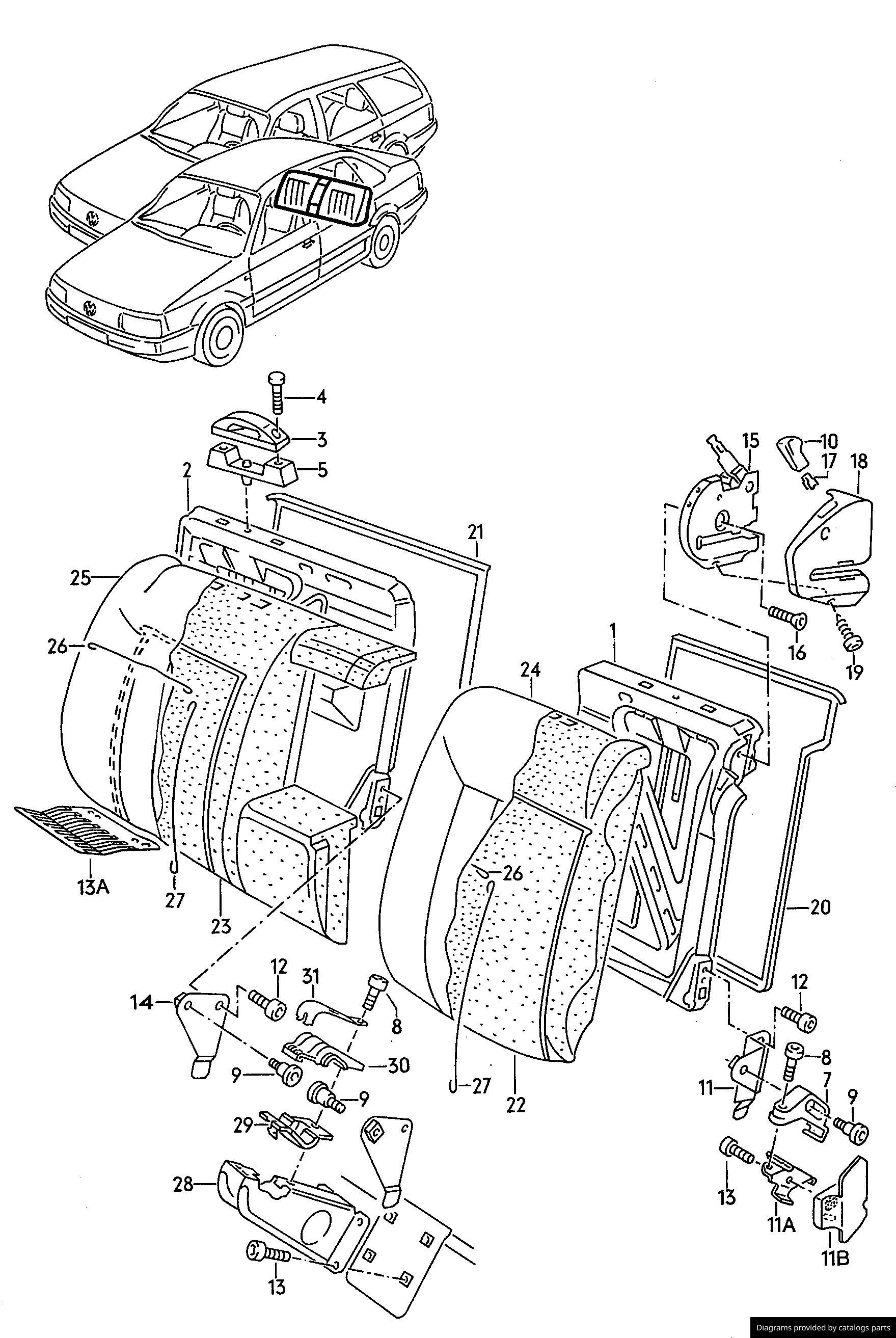 Car part diagram
