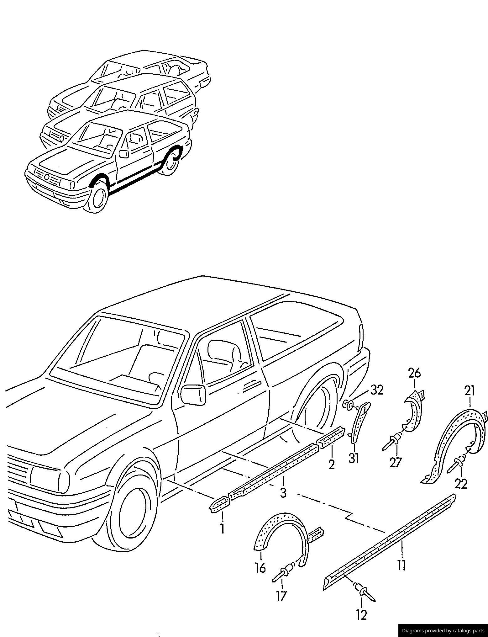 Car part diagram