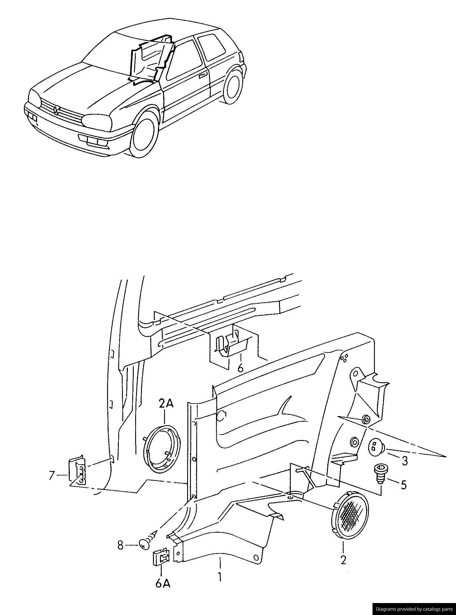Car part diagram