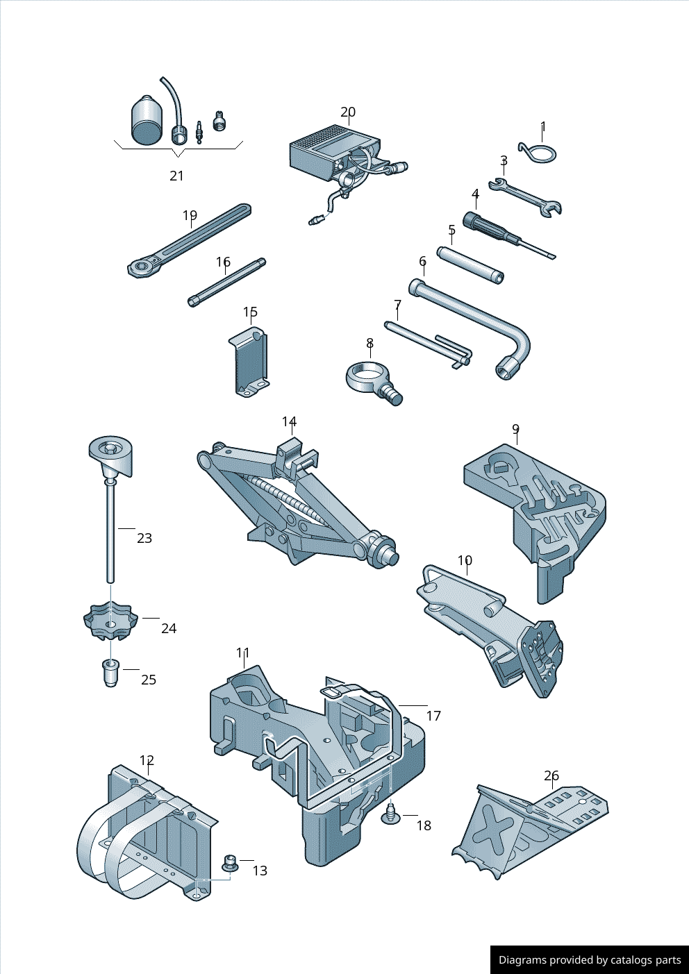 Car part diagram