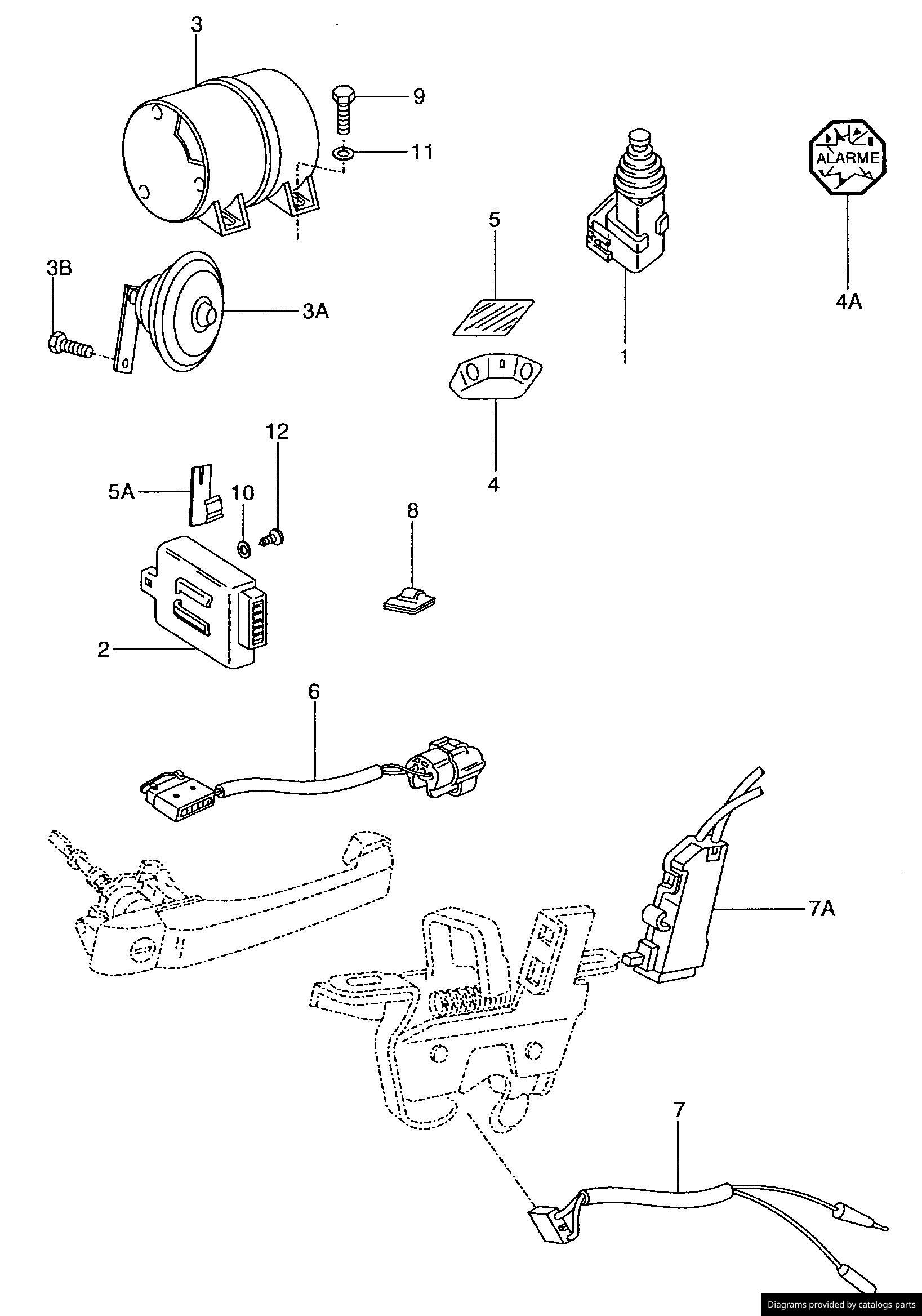 Car part diagram