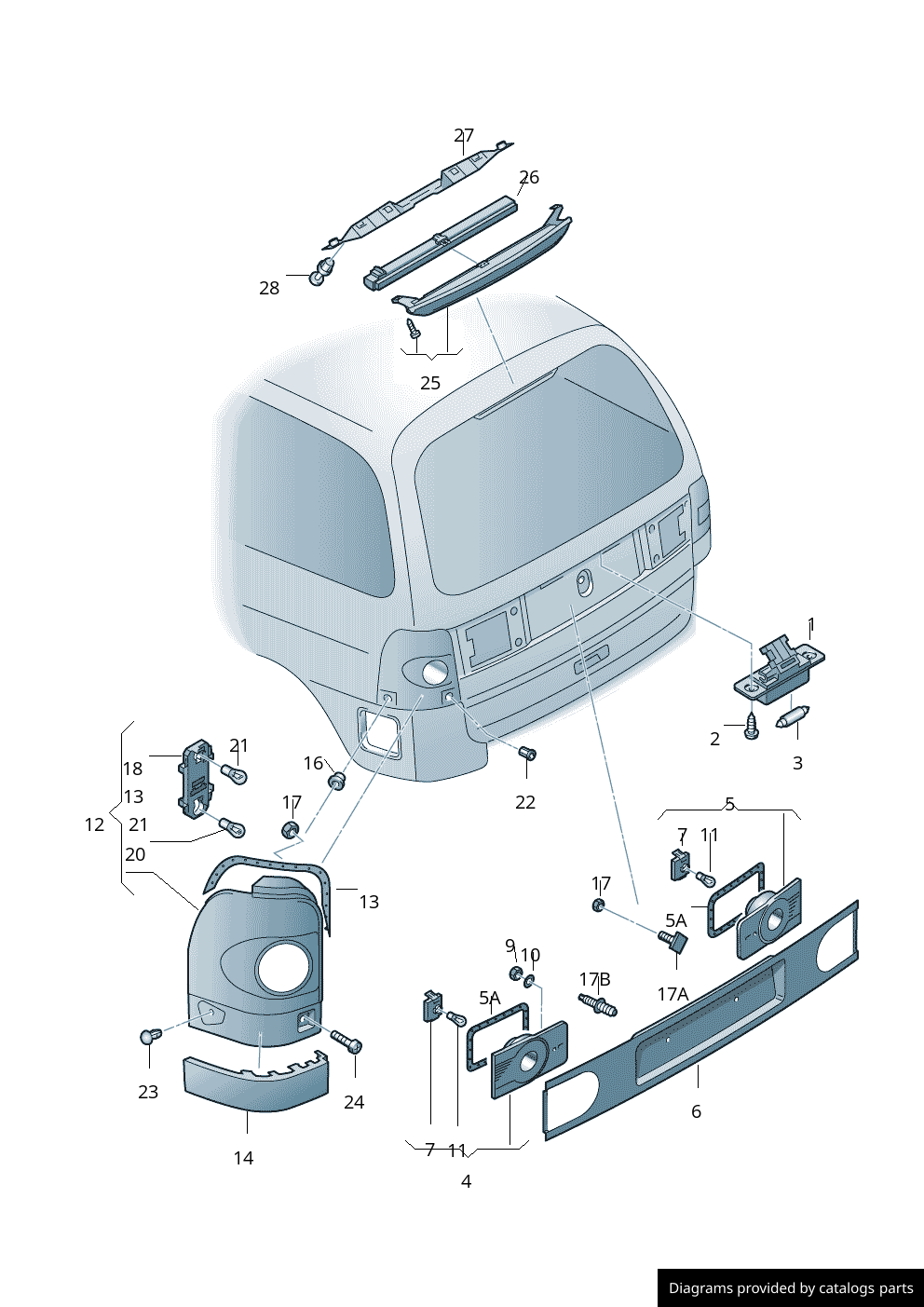 Car part diagram