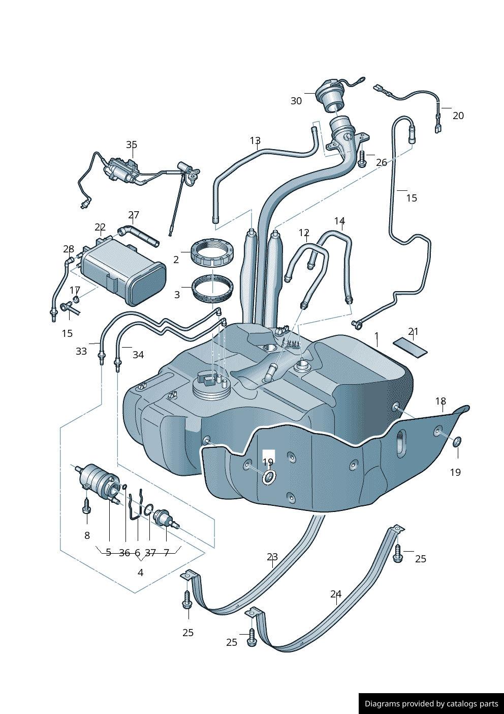 Car part diagram