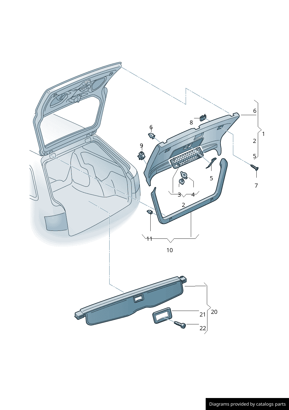 Car part diagram