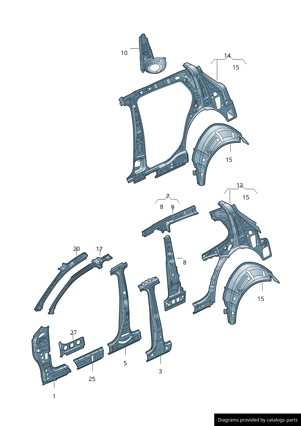 Car part diagram