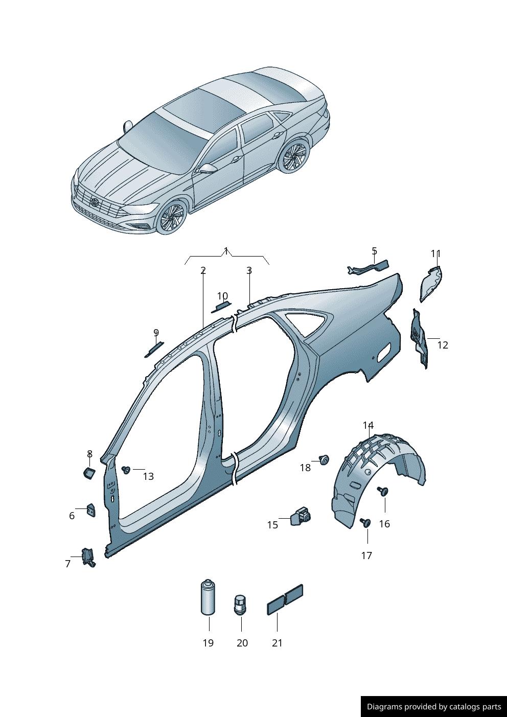 Car part diagram