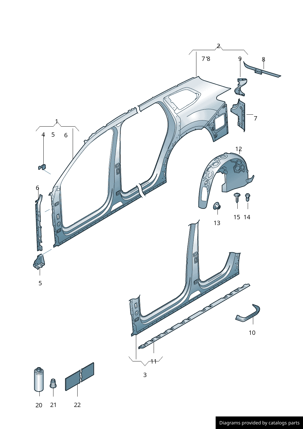 Car part diagram