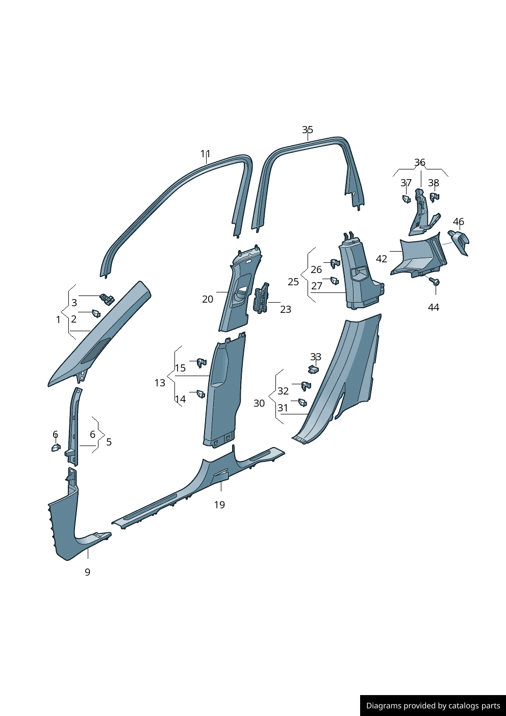 Car part diagram