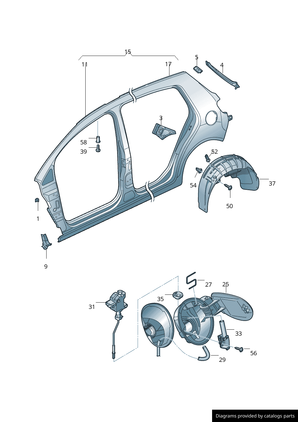 Car part diagram