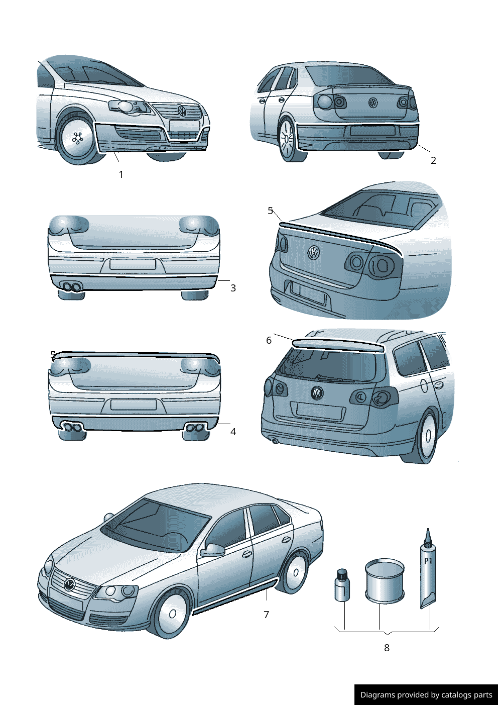 Car part diagram